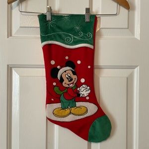 Bring the magic of Disney to Christmas with this adorable Mickey Mouse stocking!